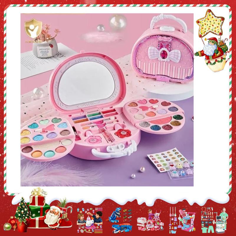 Pretend Play Makeup Kit,Washable Makeup Kit with Unicorn Bag,Make up Kit for Christmas Birthday Gifts