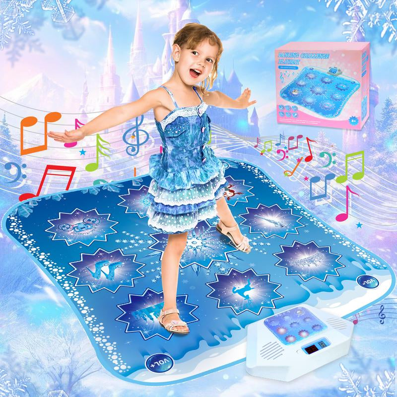 Dance Mat - Rhythm Challenge Game Pad, Children'S Dance Game Toy Gift (Suitable for Girls and Boys) Ball Game Theme Dance Pedal, Adjustable Volume, Built-In Music, 3 Challenge Difficulty Levels, 9-Key Design, New Year Gift，Xmas B-Day Gifts