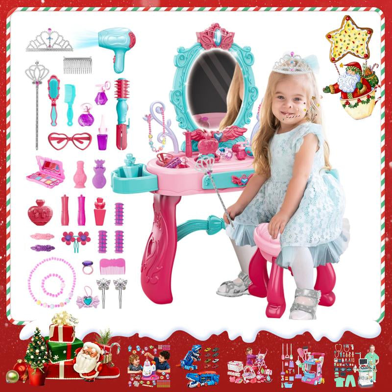 Pretend Play Makeup Kit,Washable Makeup Kit with Unicorn Bag,Make up Kit for Christmas Birthday Gifts