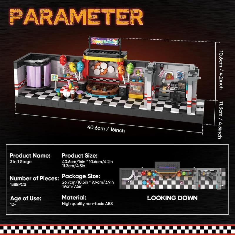 Security Vulnerability Stage Building Block Toys, Toys and Hobbies, Birthday and Holiday Gifts, Game Fans Collection Gifts (1388 Pcs)