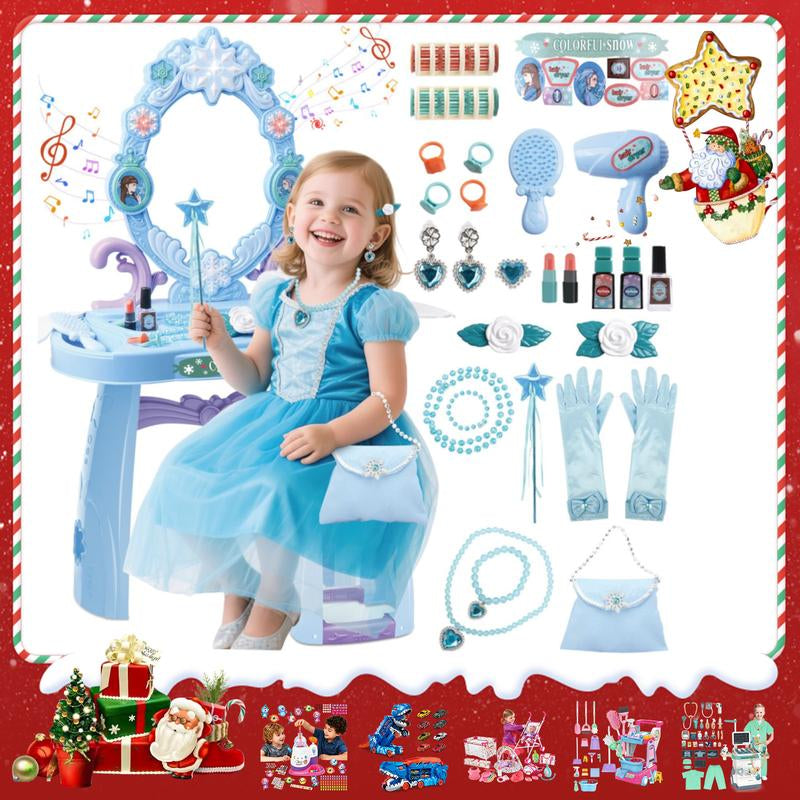 Pretend Play Makeup Kit,Washable Makeup Kit with Unicorn Bag,Make up Kit for Christmas Birthday Gifts