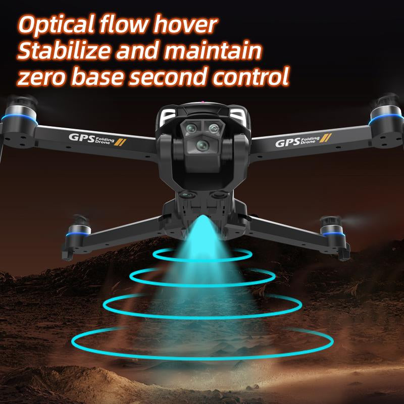 Smart Intelligent RC Quadcopter Drone M8 Pro 2025 with 4K Ultra HD EIS Camera GPS 5G Wifi FPV Brushless Motor Optical Flow Smart Obstacle Avoidance Follow Me Auto Return Home 360 Degree Flip Dual Battery
