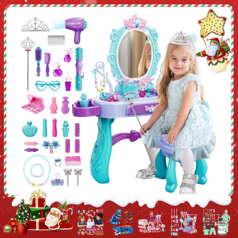 Pretend Play Makeup Kit,Washable Makeup Kit with Unicorn Bag,Make up Kit for Christmas Birthday Gifts