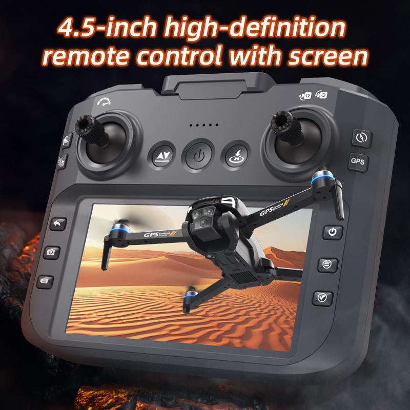 Smart Intelligent RC Quadcopter Drone M8 Pro 2025 with 4K Ultra HD EIS Camera GPS 5G Wifi FPV Brushless Motor Optical Flow Smart Obstacle Avoidance Follow Me Auto Return Home 360 Degree Flip Dual Battery